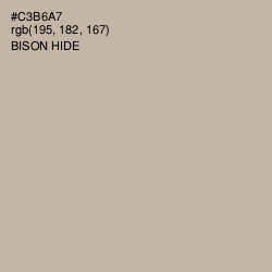 #C3B6A7 - Bison Hide Color Image